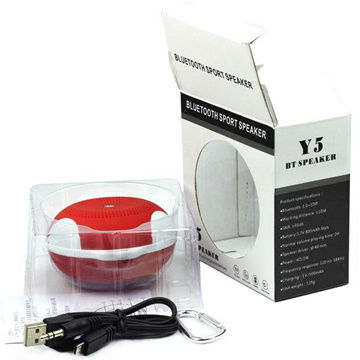 [Y5BT-RD] Y5 Bluetooth Mini Speaker with Mic Outdoor Portable Wireless Stereo For Mobile-Phones N Computers with Tf Card Slot Sky Red Colour