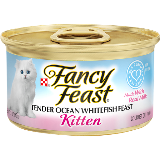 [19110006] Purina Fancy Feast Tender Kitten Food Ocean Whitefish Canned Wet Cat Food 24x 3oz Cans