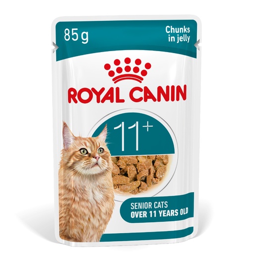[RO420040] Royal Canin FHN Feline Health Nutrition Ageing 11+  Senior Wet Cat Food Chunks in Jelly 12x85gm