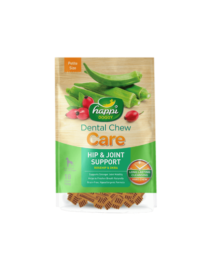 [H321] Happi Doggy Dental Chew Care-Hip & Joint Support 2.5inch 18pcs 150gm