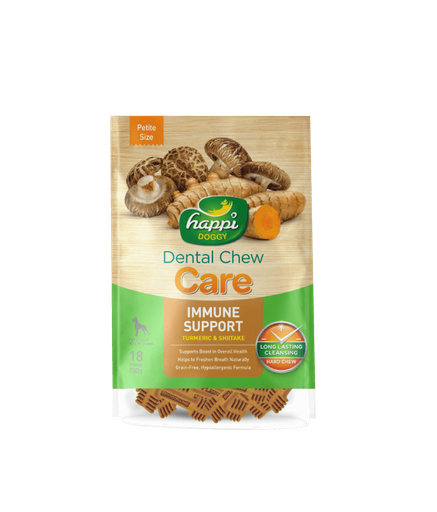 [H311] Happi Doggy Dental Chew Care Immune Support 2.5inch 18pcs 150gm