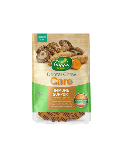 [H312] Happi Doggy Dental Chew Care Immune Support 4inch 6pcs 150gm