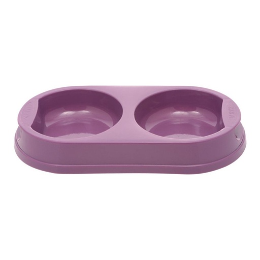 [32700818067] Hartz Double Pet Dish Large 30x15 cms, Purple