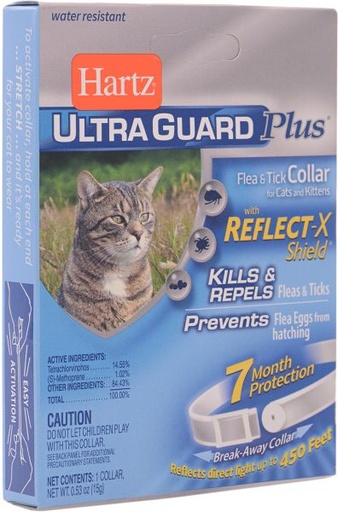 [32700041816] Hartz Ultraguard Plus Reflect-x Shield Flea And Tick Collar White
