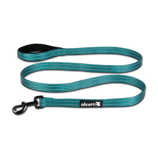 [ALLSHMDMABL] Alcott Adventure Dog Leash 6 feet Blue Medium