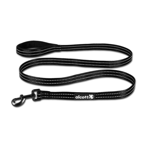 [ALLSHLGESBK] Alcott Adventure Dog Leash 6 feet Black Large