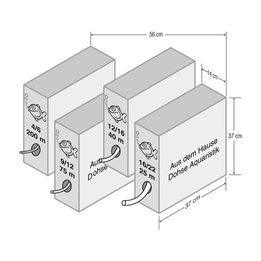 [HO65170] Hobby Drainage Tube 16/22 in Dispenser Box