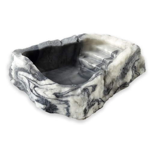 [HO36273] Hobby Drinking Bowl Marbled Small 10x8x3cm / 50ml 