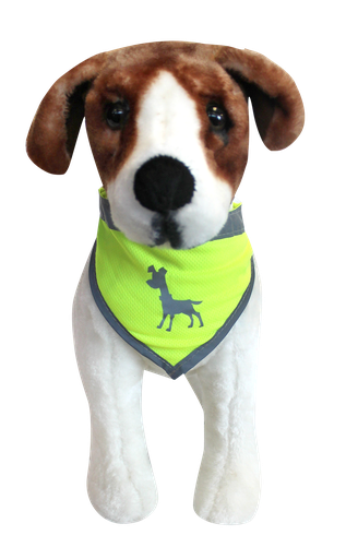 [ALAPLESSMBA] Alcott Visibility Dog Bandana Neon Yellow Small