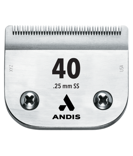 [AN64084] Andis AG UltraEdge Surgical Stainless Steel Detachable Blade 40/0.25mm for Pet Animal Clipper