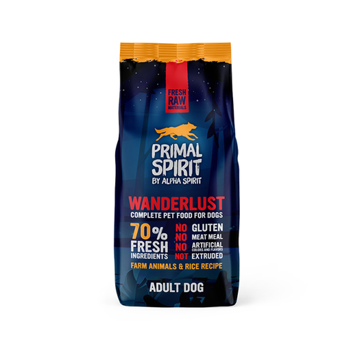 [AHPRIM0112] Alpha Spirit Primal 70% Wanderlust Dog Food 12 kg