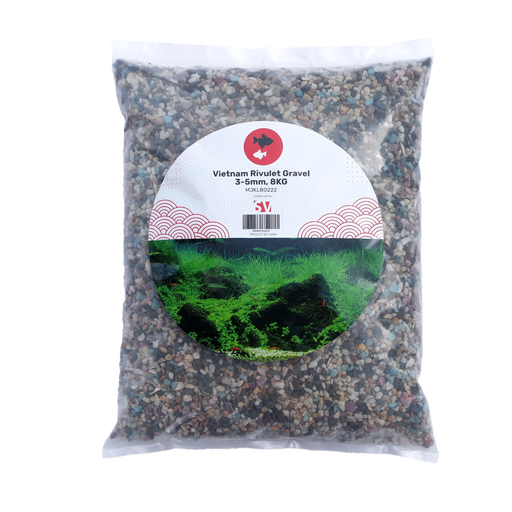[MJKLBO222] SV Aquarium Deco Vietnam Rivulet Gravel, 3-5 mm, 8 kg
