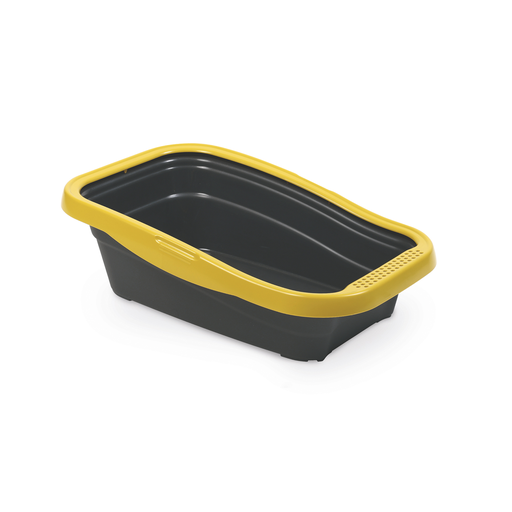 [MP120901X76020] MPS2 Nella Cat Litter Tray with Frame Yellow 58 x 37.5 x 18 cm