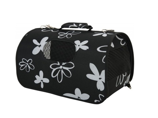 [ZL423430NOI] ZOLUX Pet Carrier Flower Black, Large