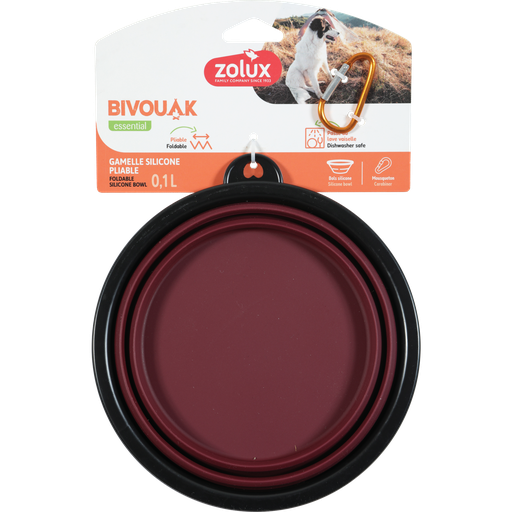 [ZL474247RGE] Zolux BVK Foldable Soft Bowl Red, 1 L