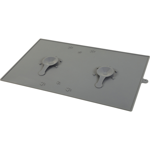 [ZL474602GRI] Zolux Silicone Bowl Mat with Suction Cup, Grey