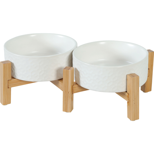[ZL475343BLA] Zolux Keramo Ceramic Bowl Duo White 600ml