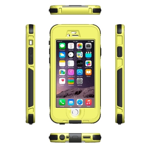 [IP6S-WPC-YELLOW] iPhone 6/6S Waterproof Case Finger Print Touch Capable Cover Shockproof Dirtproof Yellow