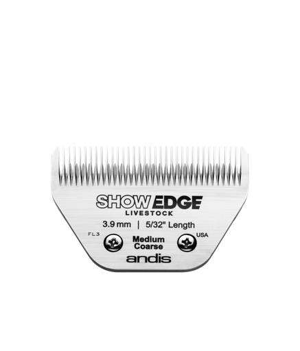 [AN40165] Andis SHOW EDGE Livestock Detachable Clipper Blade Medium Coarse 3.9mm | 5/32"