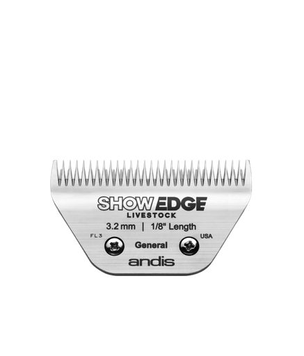 [AN40175] Andis SHOW EDGE Livestock General Detachable Clipper Blade 3.2mm | 1/8"