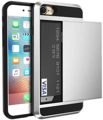 [VIP7C-SIL] Verus Damda iPhone 7 Case Dual Layer Protective with Card Slot Silver Color