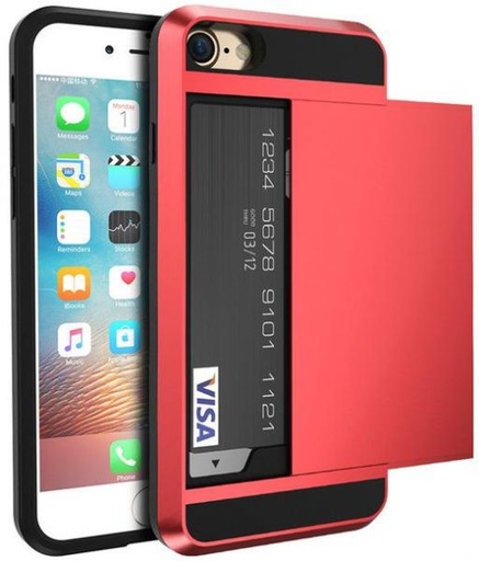 [VIP7C-RED] Verus Damda iPhone 7 Case Dual Layer Protective with Card Slot Red