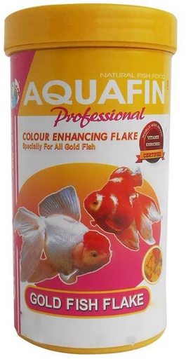 [FFGFAF500] KW Zone Aquafin Professional Goldfish Flake  Natural Colour Enhancing Staple Food For Aquarium Fish 500ml