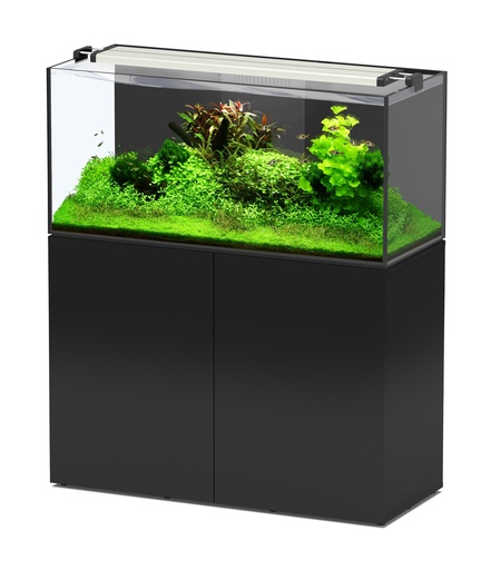 [AQ12415] Aquatlantis Aquaview 120 Aquarium + Cabinet 278L 2WD Black LWH 120x50x55cm