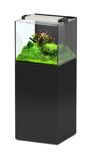 [AQ12409] Aquatlantis Aquaview 50 Aquarium + Cabinet 93L 1WD Black LWH 50x50x45cm
