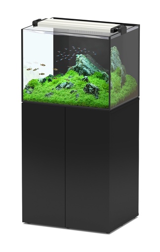 [AQ12411] Aquatlantis Aquaview 65 Aquarium + Cabinet 136L 2WD Black LWH 65x50x50cm