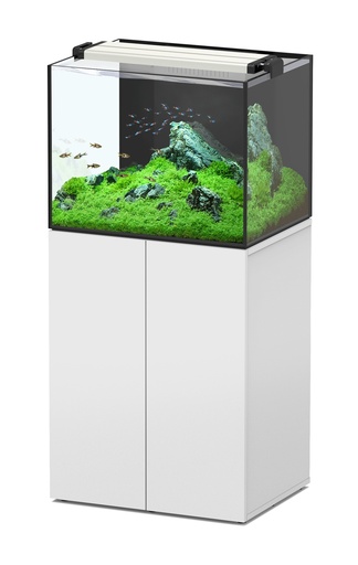 [AQ12412] Aquatlantis Aquaview 65 Aquarium + Cabinet 136L 2WD White LWH 65x50x50cm