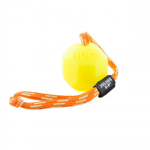 [JL242-BLL-60] Julius-K9 Fluorescent Ball With String Neon Yellow Hard Silicon Dia.6cm