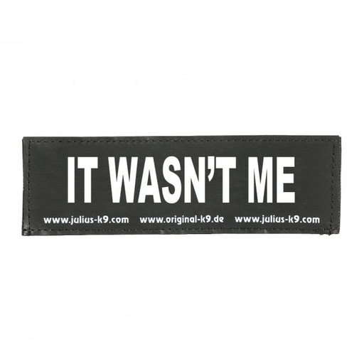 [JL162LR-K-36470] Julius-K9 It Wasn'T Me Patch - Small