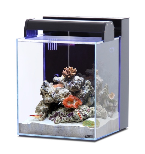 [AQ16373] Aquatlantis Nano Marin 40 Aquarium Optiwhite Glass Black LWH 32.9x34.8x42.8cm