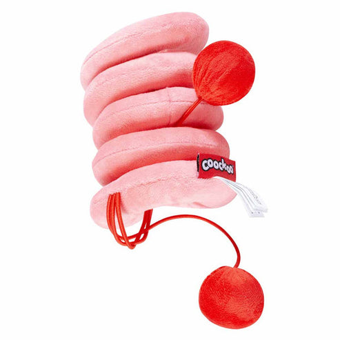 [207490-3] ebi Coockoo TWISTER Plush Cat Toy - PINK/36X10X10CM