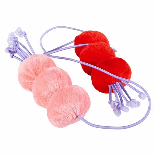 [207465-2] ebi Coockoo DIZZY DANGLE Bouncy Cat Toy - RED&PINK/60X4X4CM