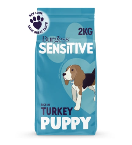 [101300-1] Burgess Sensitive Dry Puppy Food - 2KG