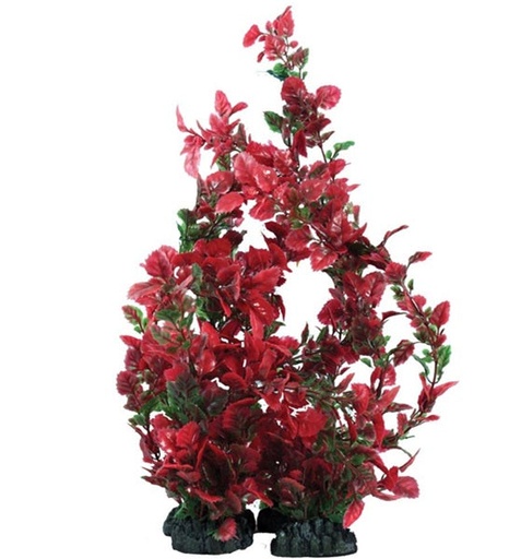 [407872-3] Hugo Kamishi Rose Leaf Aquarium Plant Décor - GREEN/40CM