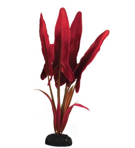 [407862-1] Hugo Kamishi Palaefolius Silk Aquarium Plant Décor - RED/30CM