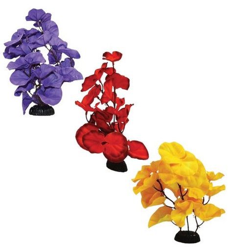 [407847-5] Hugo Kamishi Lily Silk Aquarium Plant Décor - YELLOW/40CM