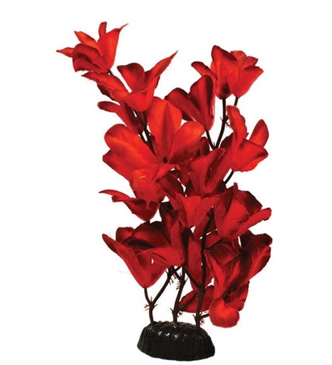 [407839-3] Hugo Kamishi Glandulosa Silk Aquarium Plant Décor - RED/30CM