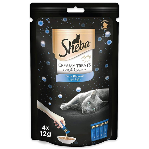 [102446-1] Sheba Melty Tuna Creamy Cat Treats - TUNA/4X12G