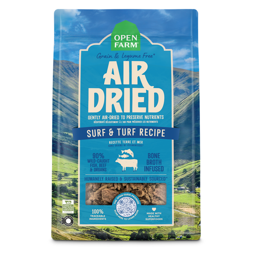 [106921-1] Open Farm Air Dried Surf & Turf Recipe Dry Dog Food - 1LB