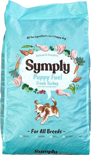 [300888-6KG] Symply Puppy Fuel Fresh Turkey Dry Dog Food 6kg