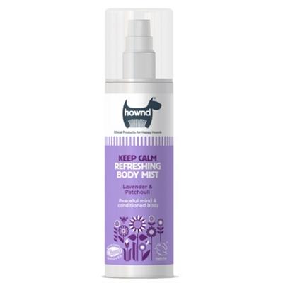 [740556-250ML] Hownd Keep Calm Body Mist for Anxious or Stressed Pets - Made With Calming Lavender, Patchouli, Rosemary & Cedarwood