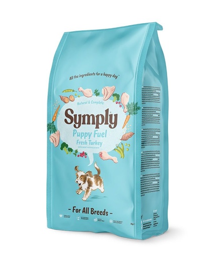[300888-2KG] Symply Puppy Fuel Fresh Turkey Dry Dog Food 2kg