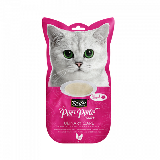 [3223] Kit Cat Purr Puree Plus Urinary Care Chicken 4x15gm