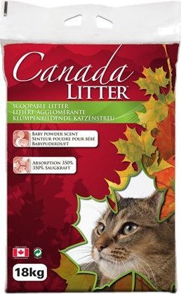 [602] Canada Scoopable Clumping Baby Powder Scented Cat Litter 18kg