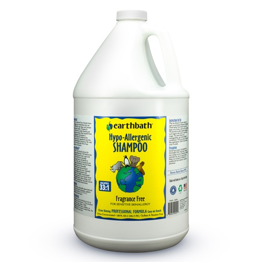 [936] Earthbath Hypo-Allergenic Shampoo Fragrance Free for Sensitive Skin 1gallon