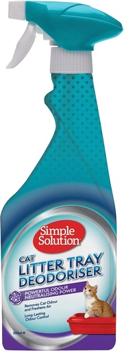 [1060] Simple Solution Cat Litter Tray Deodoriser White 500 ml